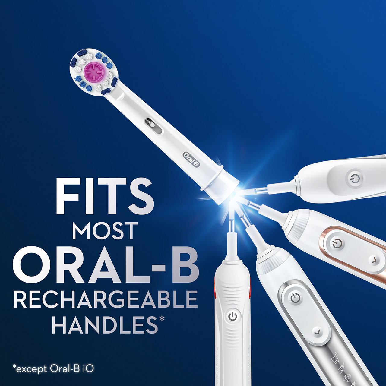 Oral-B 3D White Electric Toothbrush Druge glave četkica Bijele | HR_OB90878