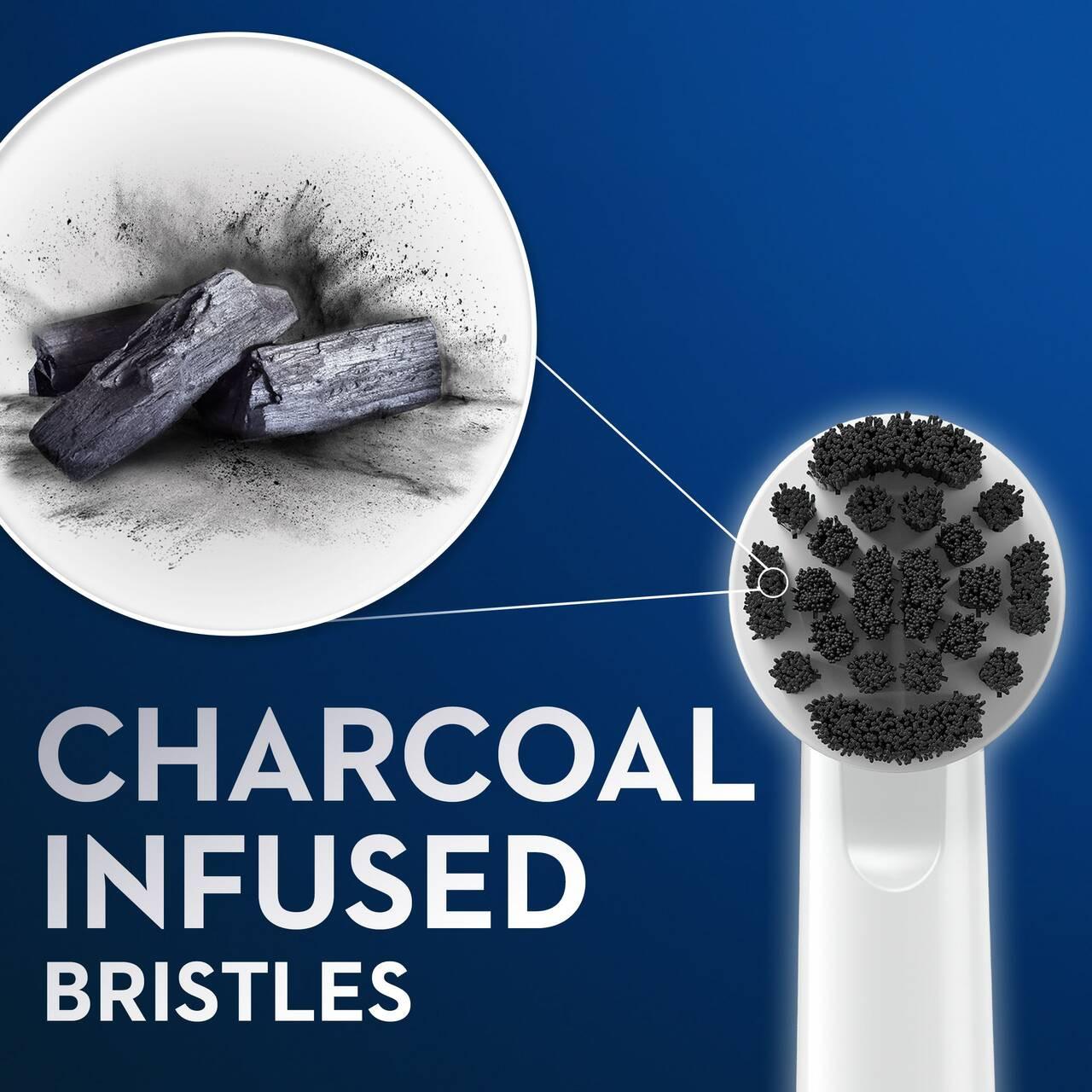 Oral-B Charcoal bristles Druge glave četkica Sive | HR_OB72772