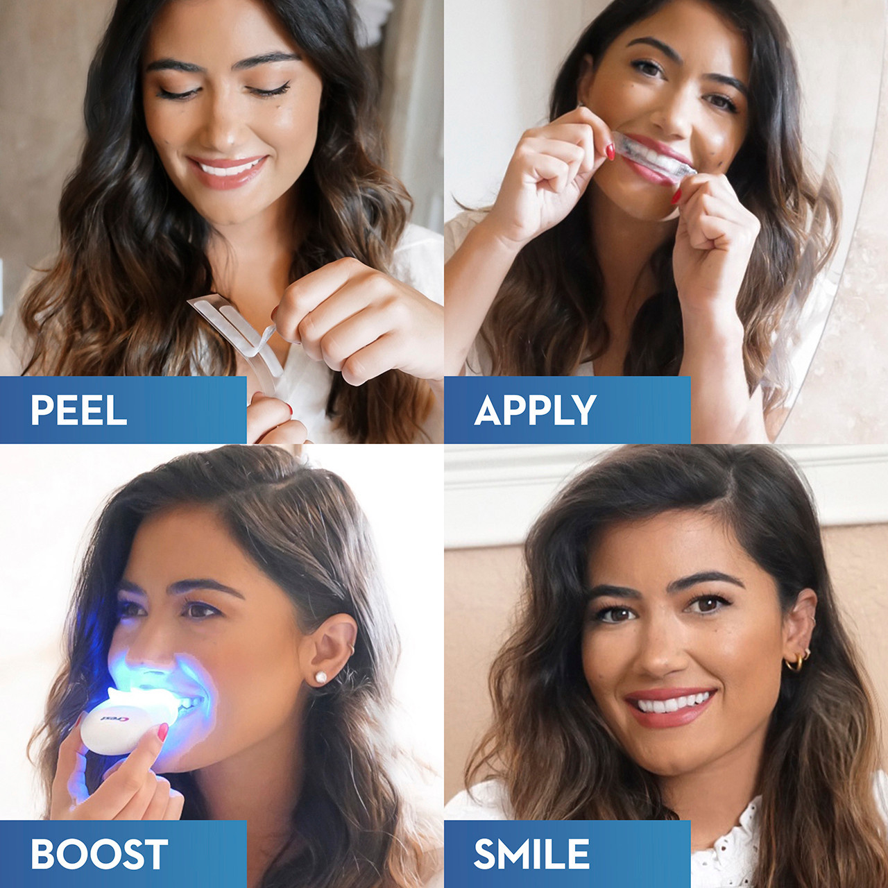 Oral-B Crest 3DWhitestrips Dental Whitening Kit 1 Hour Express + LED Pribor Svijetlo | HR_OB15580