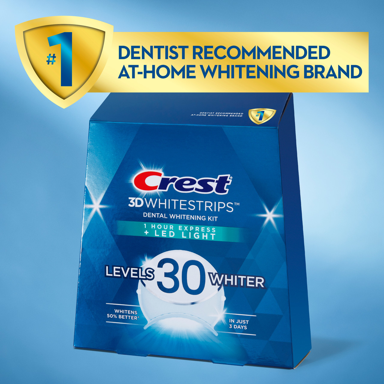 Oral-B Crest 3DWhitestrips Dental Whitening Kit 1 Hour Express + LED Pribor Svijetlo | HR_OB15580