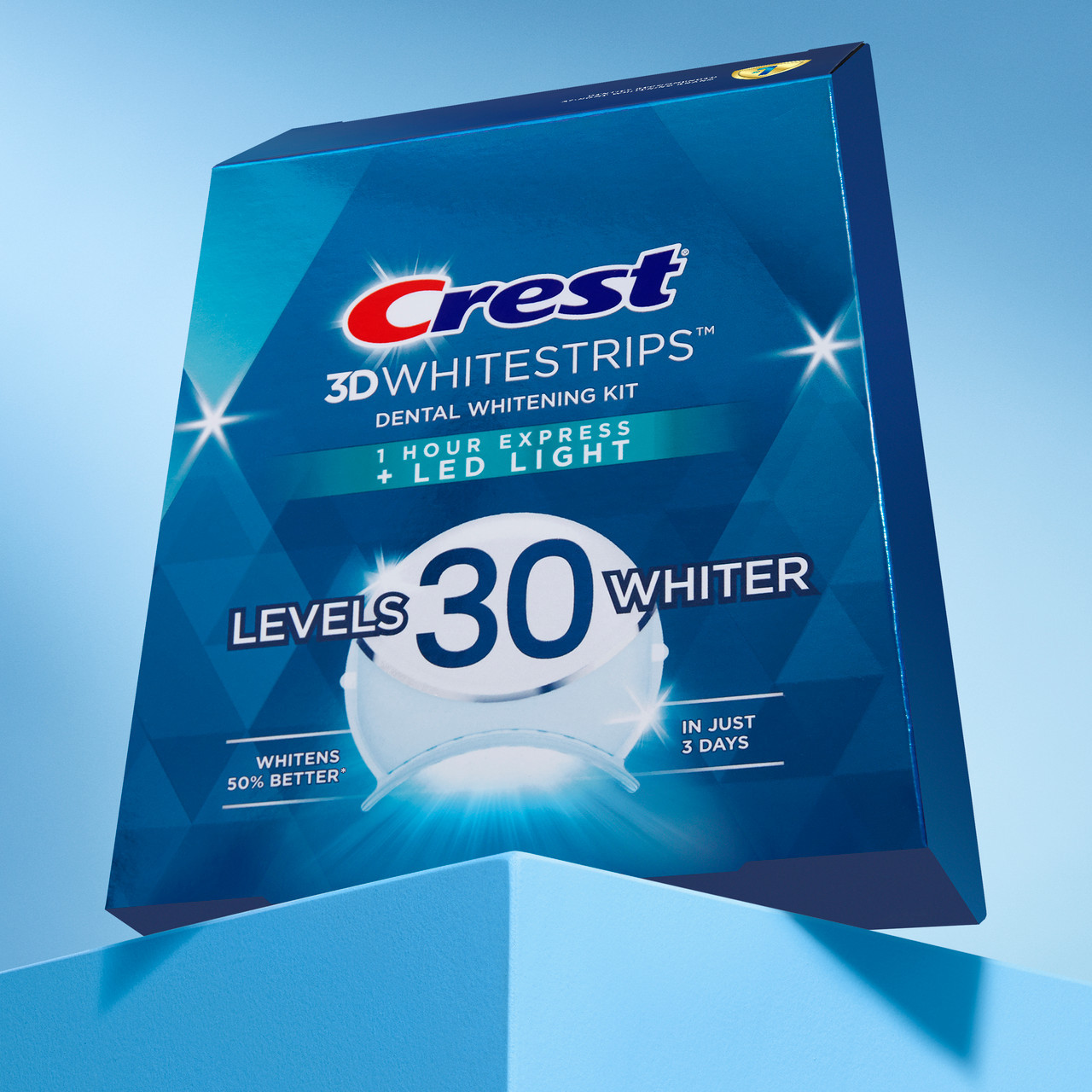 Oral-B Crest 3DWhitestrips Dental Whitening Kit 1 Hour Express + LED Pribor Svijetlo | HR_OB15580