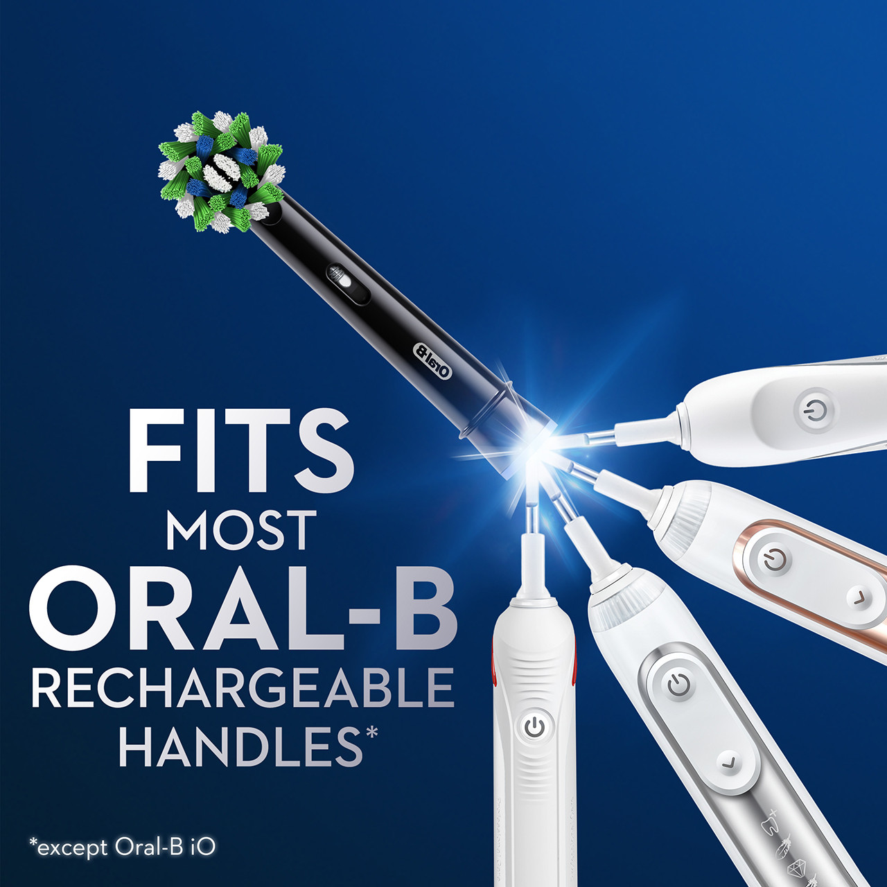 Oral-B CrossAction Druge glave četkica Crne | HR_OB53919