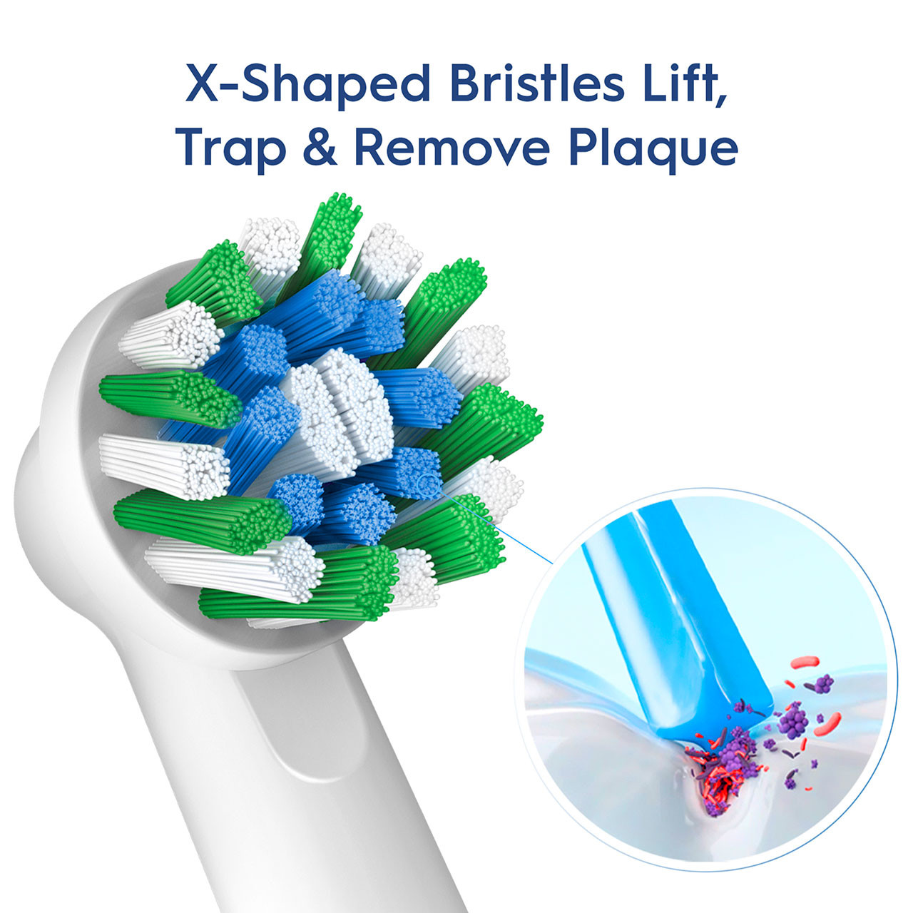 Oral-B CrossAction X-Filament Druge glave četkica Plave | HR_OB32508