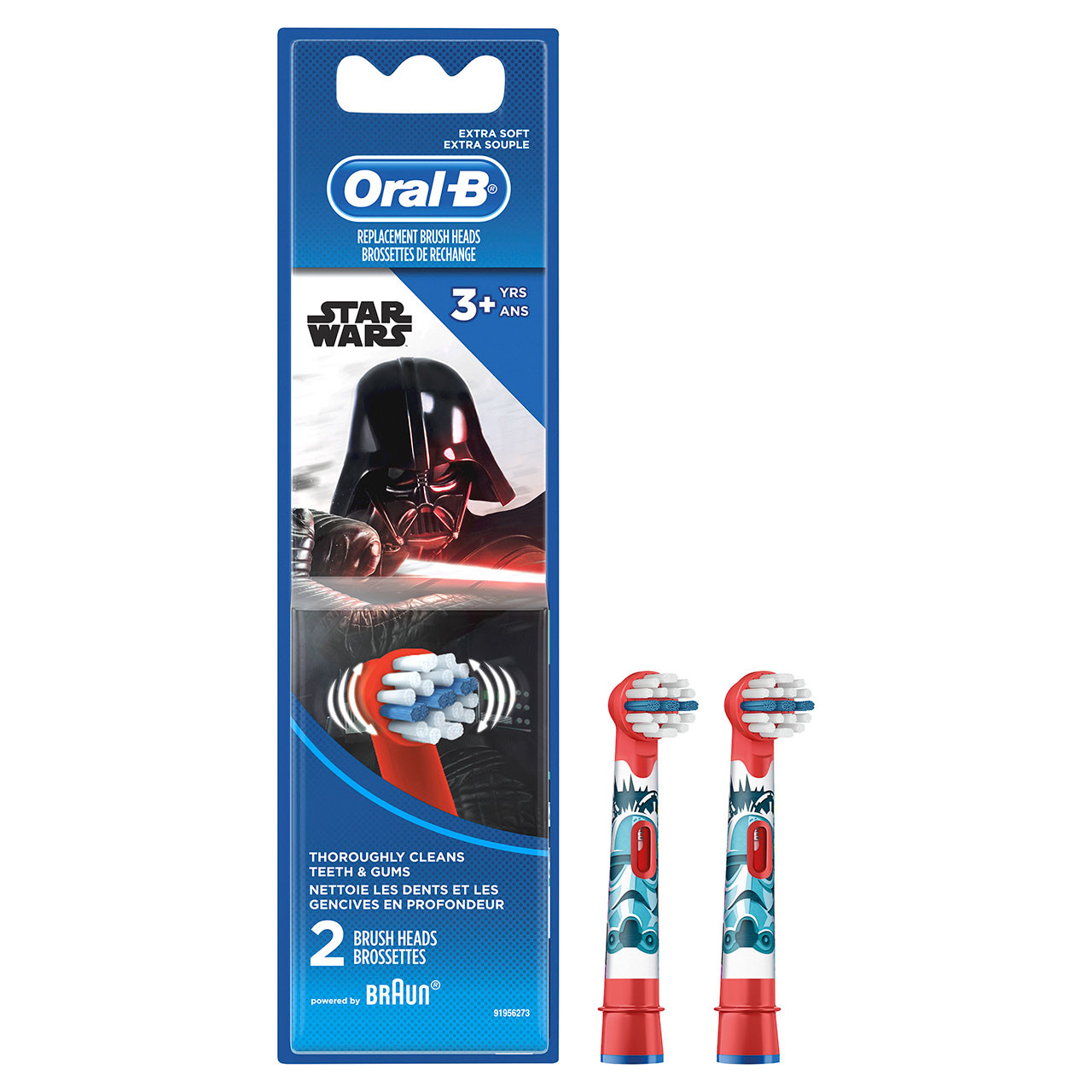 Oral-B Extra Soft Replacement STAR WARS Zamjenske glave četkica Crvene | HR_OB40683