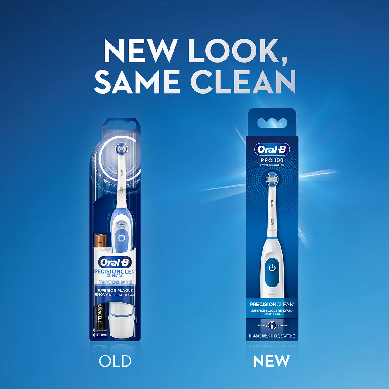 Oral-B Pro 100 Precision Clean Pro serija Bijele Plave | HR_OB46236