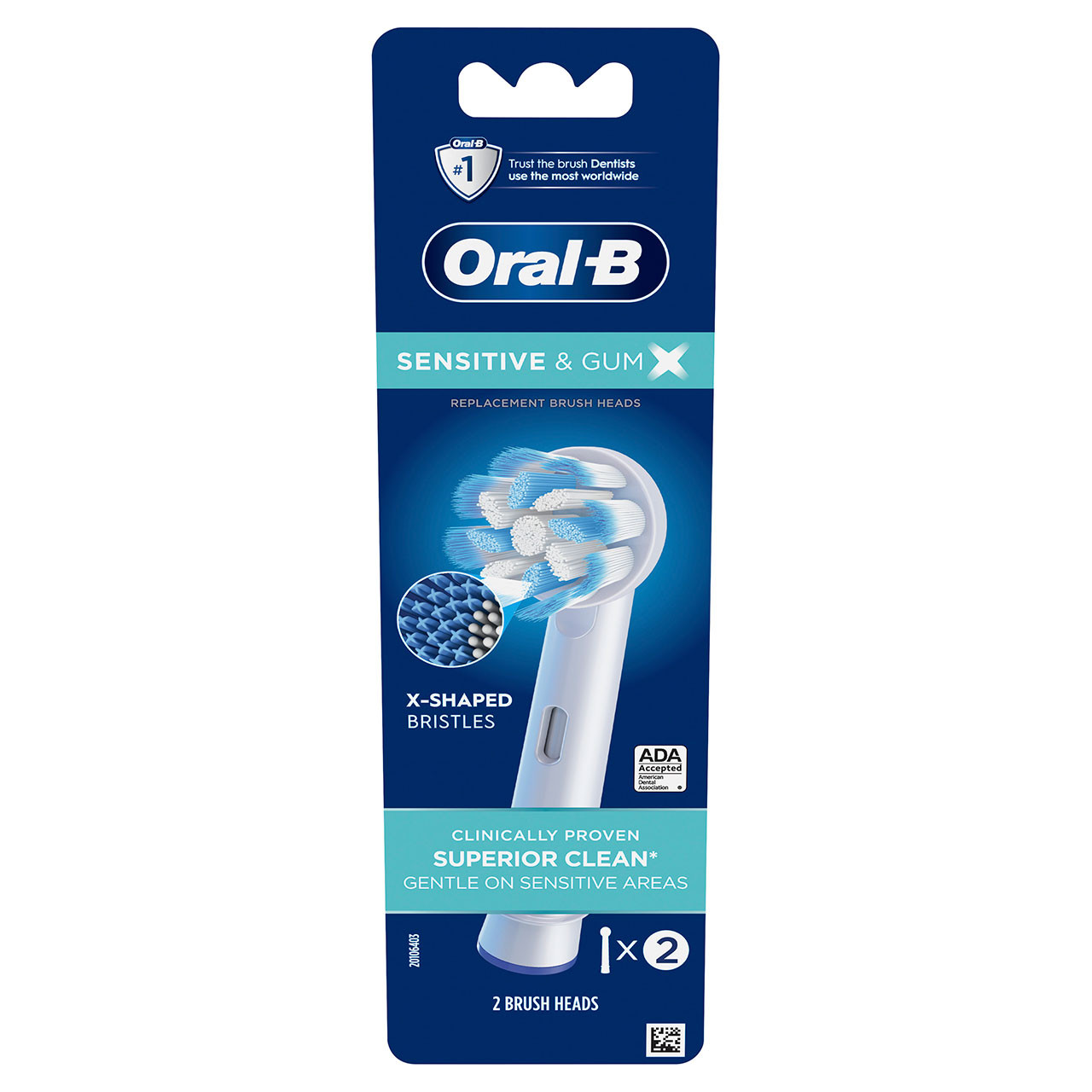 Oral-B Sensitive & Gum X X-Filament Druge glave četkica Bijele | HR_OB23566