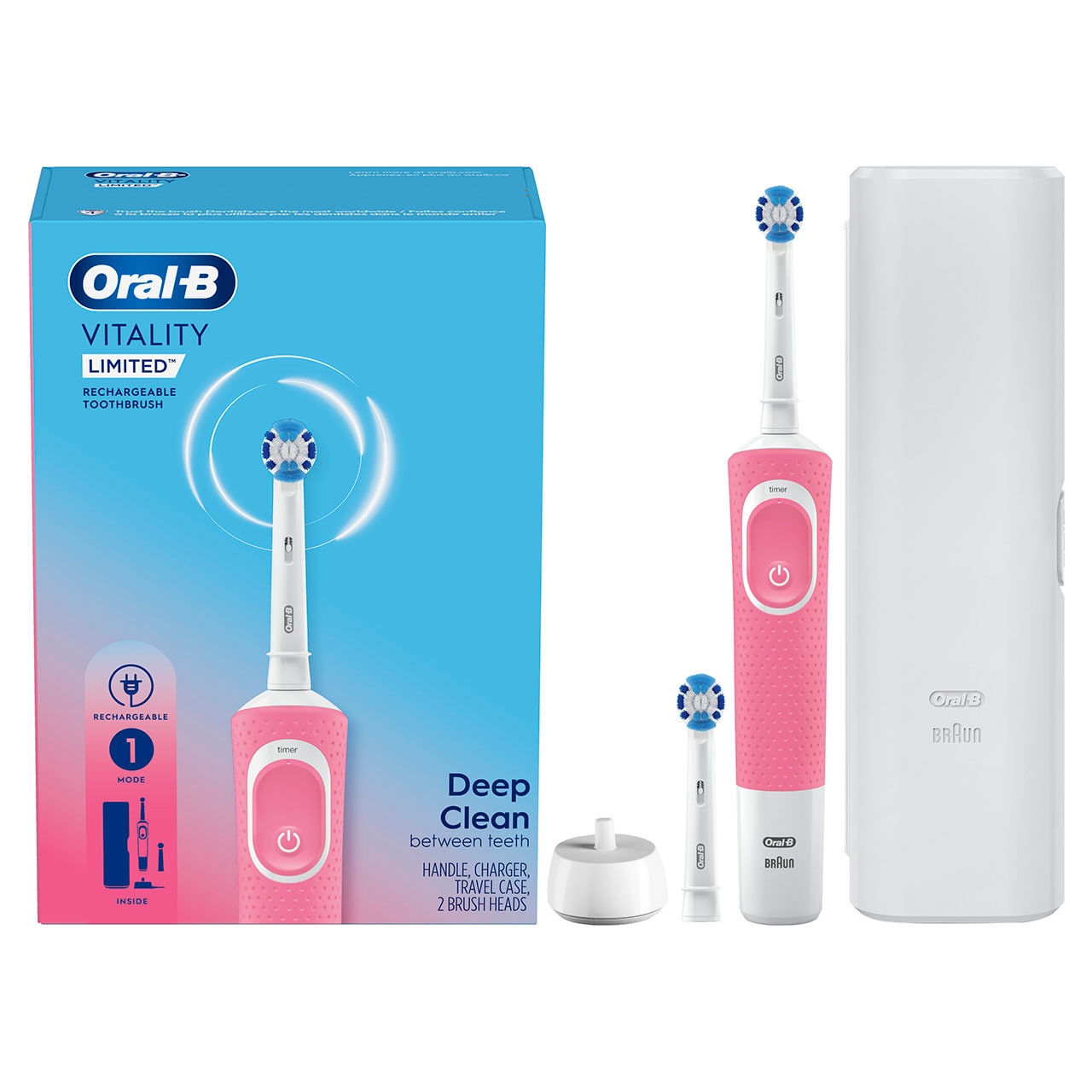 Oral-B Vitality Limited Rechargeable Pro serija Bijele Roze | HR_OB89624