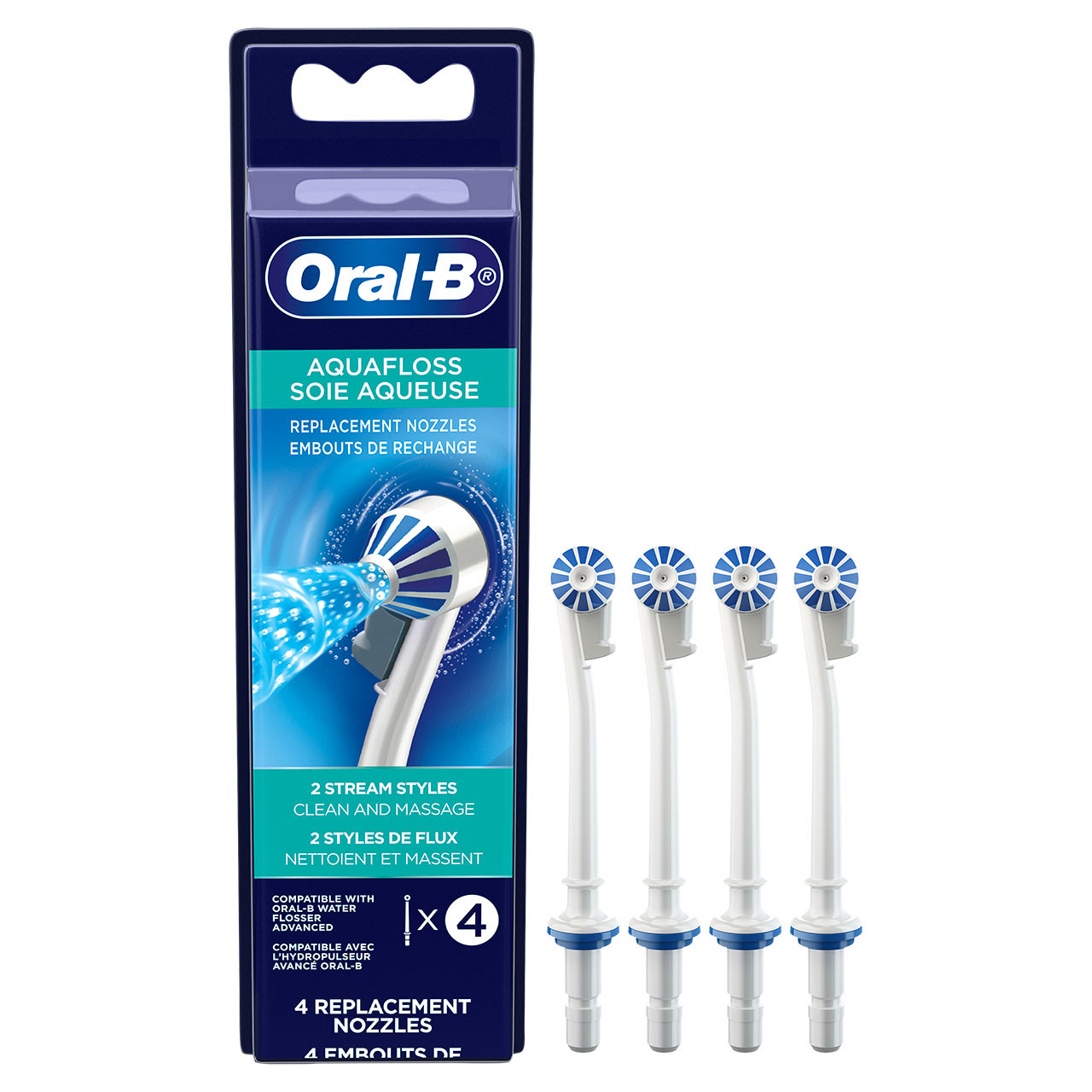 Oral-B Water Flosser Advanced Aquafloss Nozzle Pribor Bijele | HR_OB79206